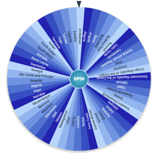 Countries of Africa Wheel Preview