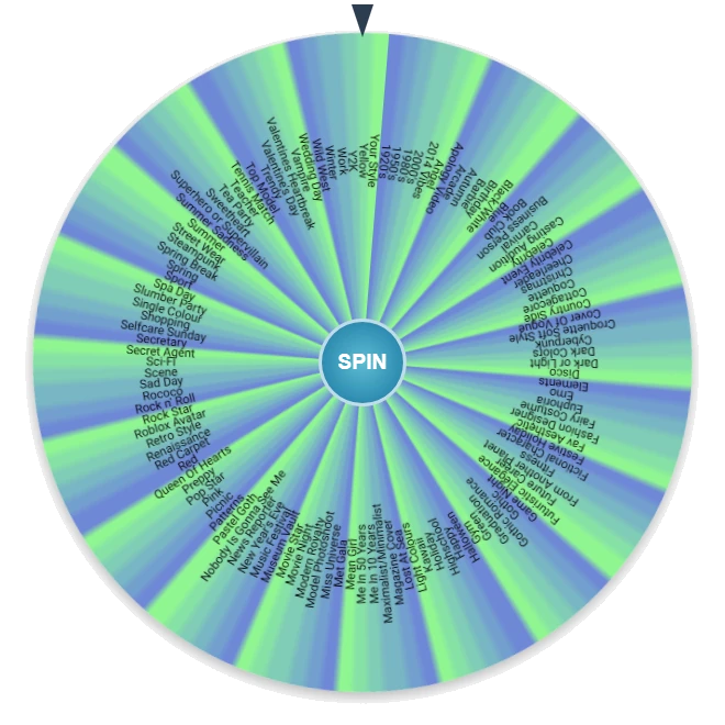 Dress to Impress Themes Wheel