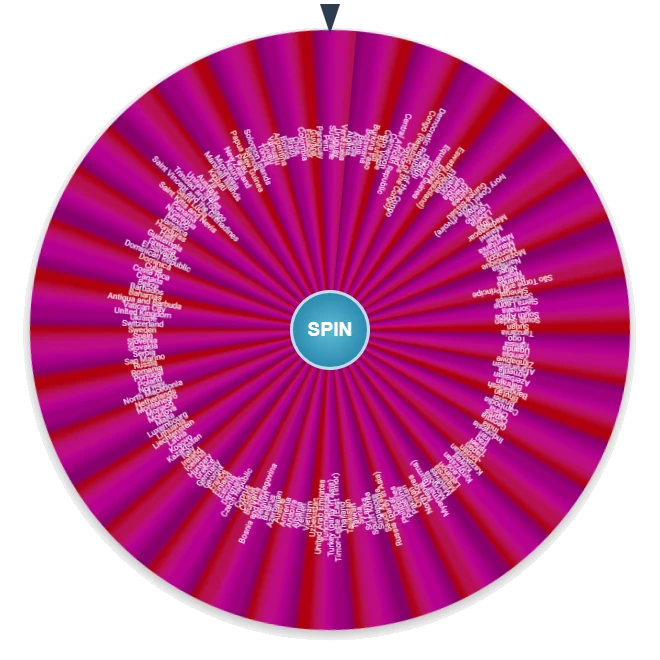 Random Country Generator Wheel Preview