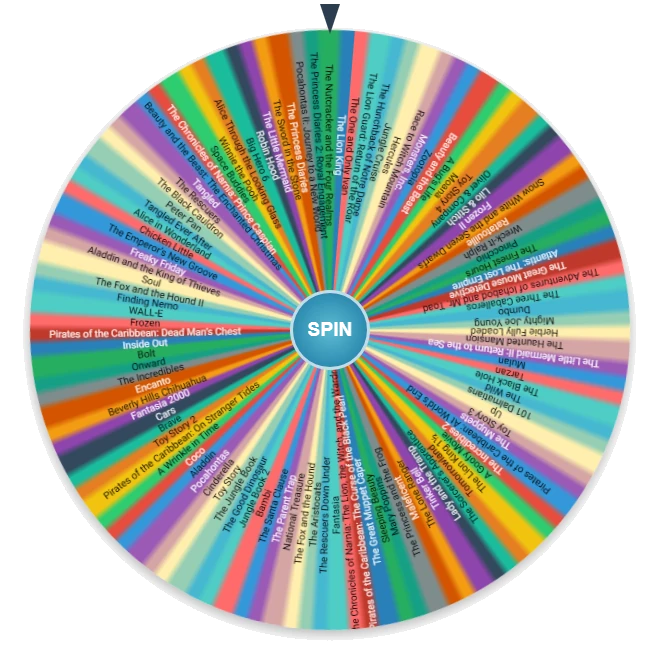 Random Disney Movie Generator Wheel