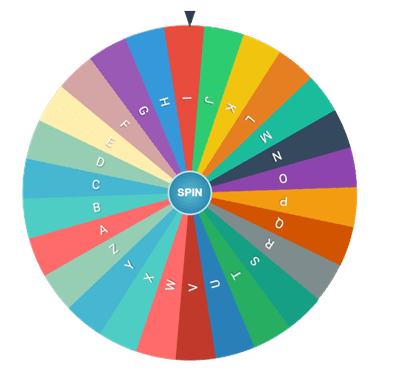 Random Letter Generator Wheel