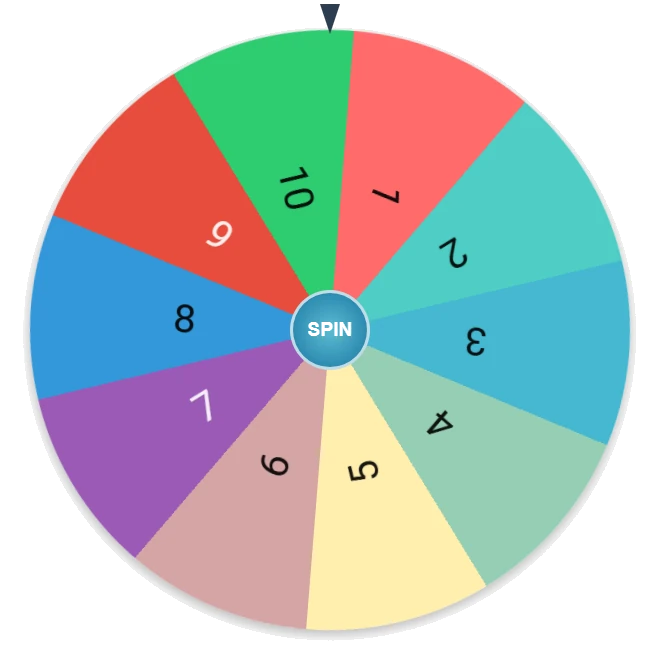 Random Number Wheel 1–10