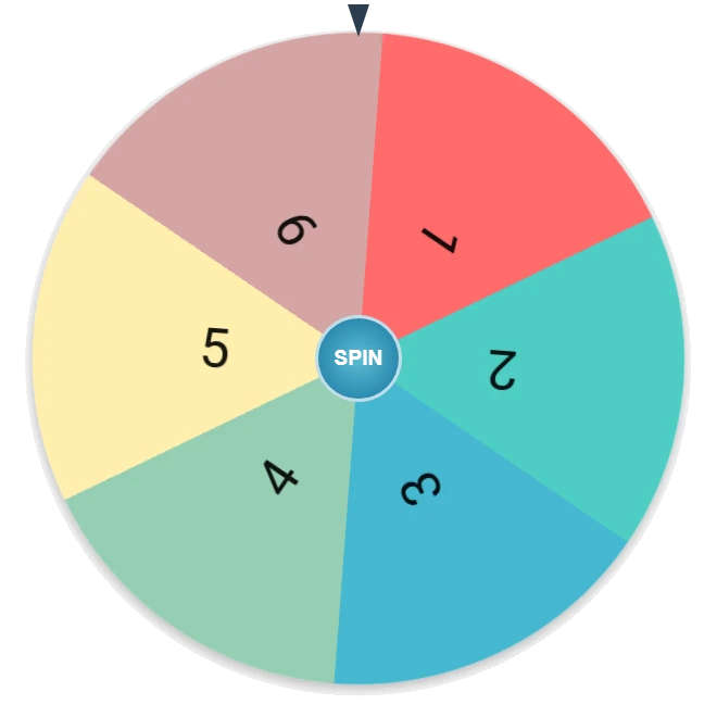 Random Number Wheel 1–6