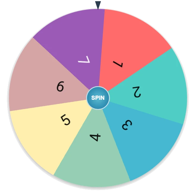 Random Number Wheel 1–7