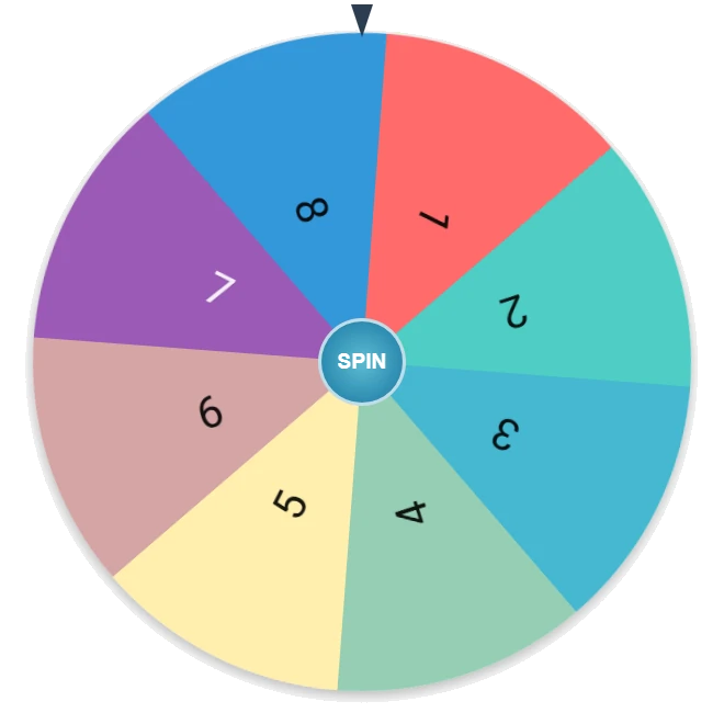 Random Number Wheel 1–8