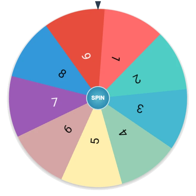 Random Number Wheel 1–9